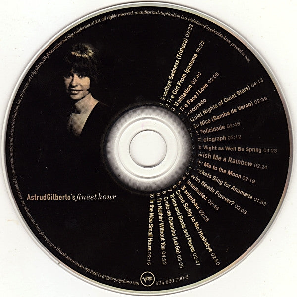 Astrud Gilberto : Astrud Gilberto's Finest Hour (CD, Comp)