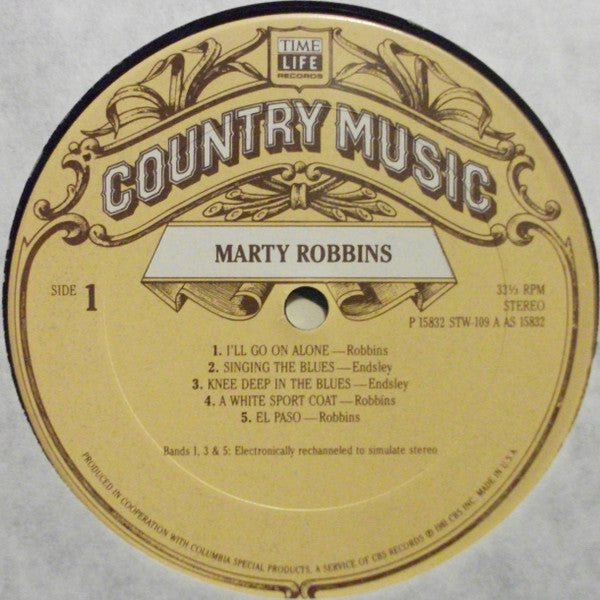 Marty Robbins : Country Music (LP, Comp)