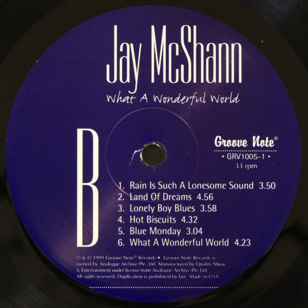 Jay McShann : What A Wonderful World (LP, Num, 180 + 12", 180)