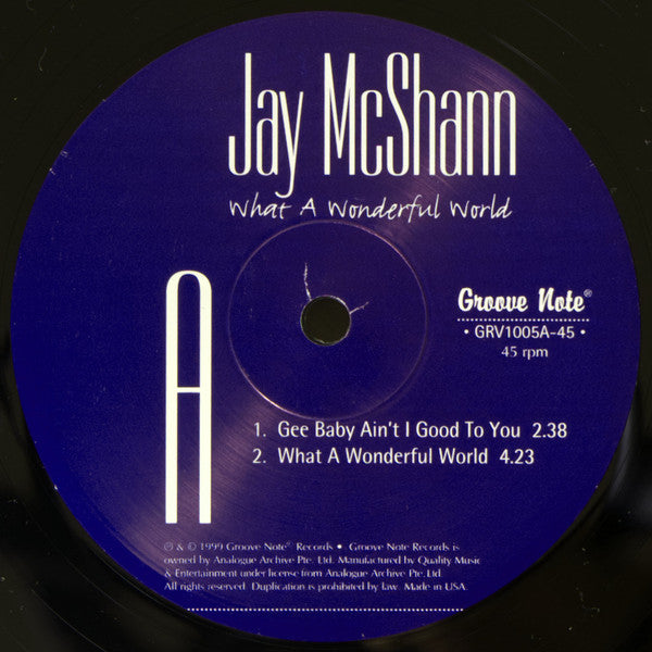Jay McShann : What A Wonderful World (LP, Num, 180 + 12", 180)