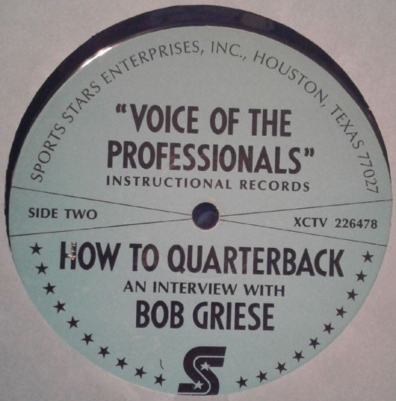 Bob Griese : Bob Griese: How To Quarterback (LP, Album)