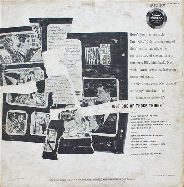 Nat King Cole : Just One Of Those Things (LP, Album, Scr)
