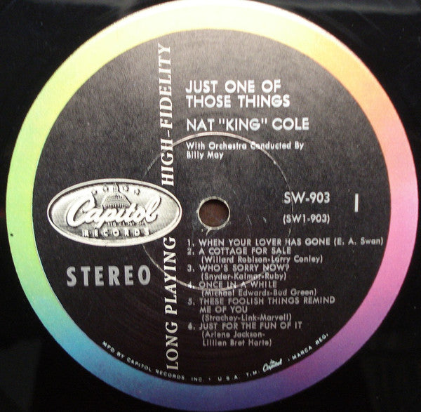 Nat King Cole : Just One Of Those Things (LP, Album, Scr)