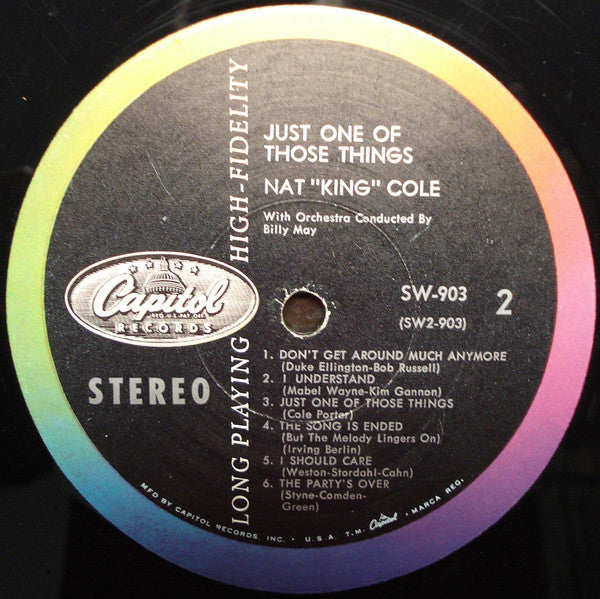 Nat King Cole : Just One Of Those Things (LP, Album, Scr)