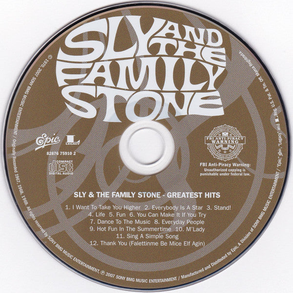 Sly & The Family Stone : Greatest Hits (CD, Comp, Ltd, RE, RM, Dig)