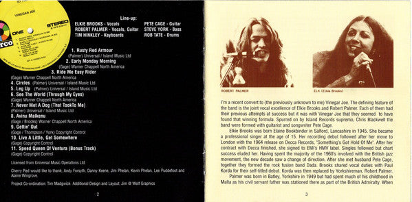 Vinegar Joe : Vinegar Joe (CD, Album, RE, RM)