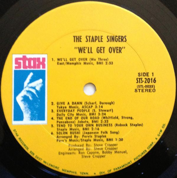 The Staple Singers : We'll Get Over (LP)