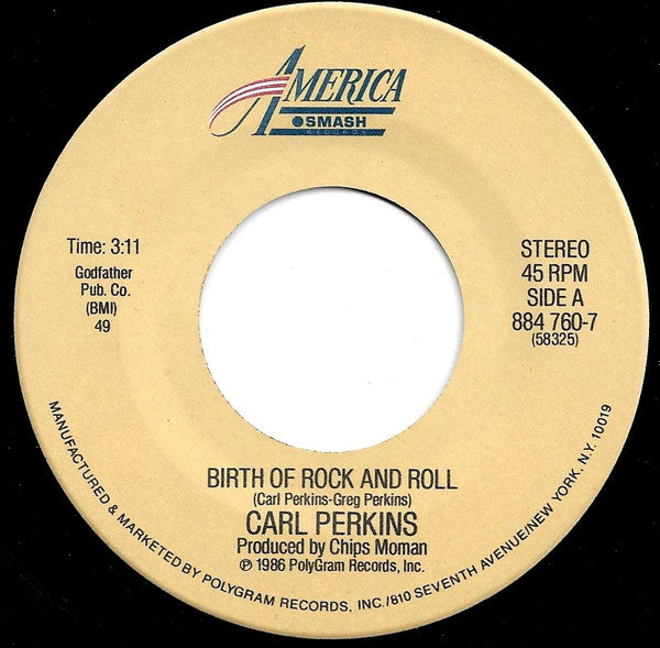 Carl Perkins : Birth Of Rock And Roll / Rock And Roll (Fais Do Do) (7")