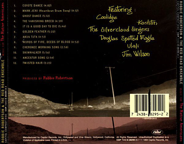 Robbie Robertson & The Red Road Ensemble : Music For The Native Americans (CD, Album)