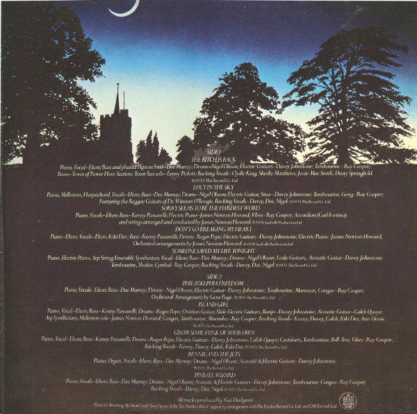Elton John : Greatest Hits Volume II (LP, Comp, Gat)