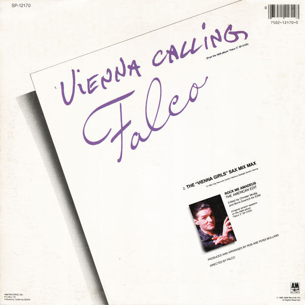 Falco : Rock Me Amadeus (The American Edit) / Vienna Calling (12", Single, Ele)