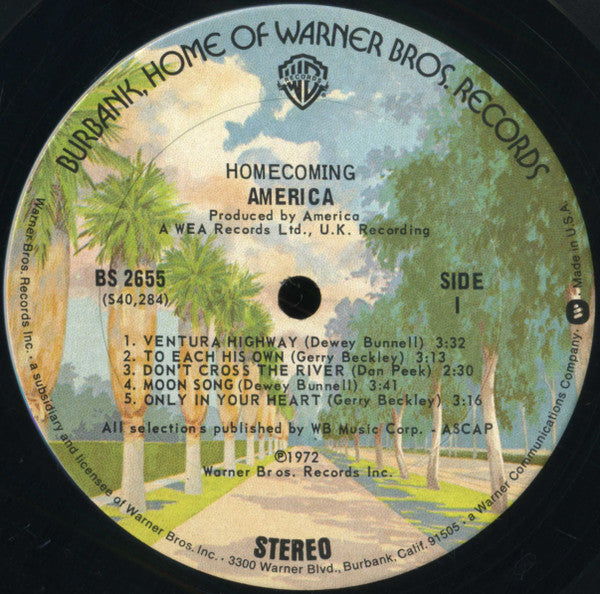 America (2) : Homecoming (LP, Album, RE, Ter)