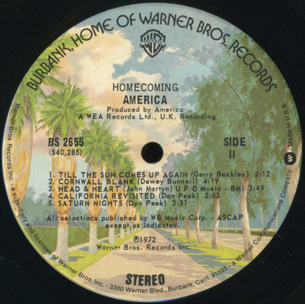 America (2) : Homecoming (LP, Album, RE, Ter)