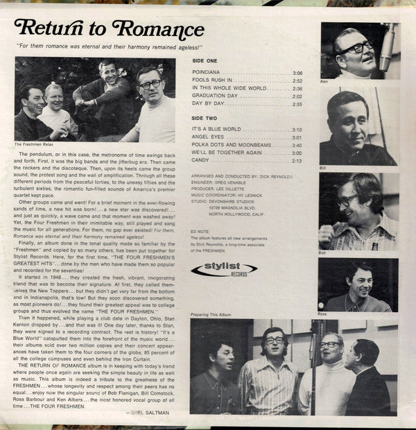The Four Freshmen : Return To Romance (LP)