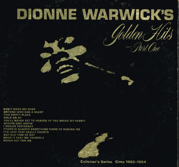 Dionne Warwick : Dionne Warwick's Golden Hits - Part One (LP, Comp, Kee)