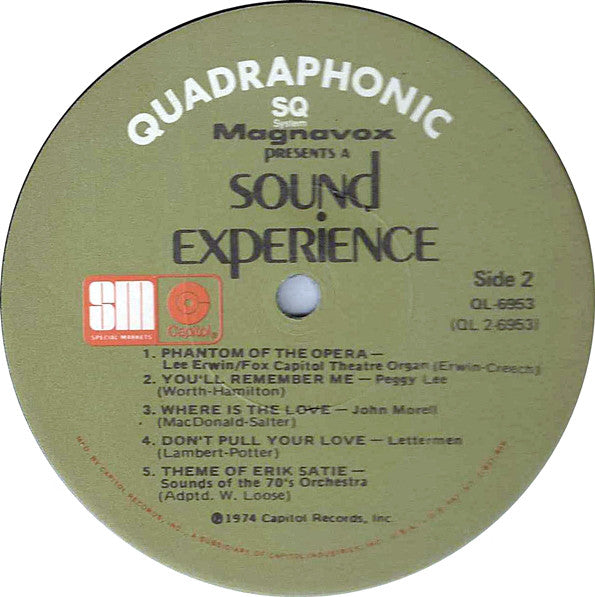 Various : Magnavox Presents A Sound Experience (LP, Album, Comp, Quad)