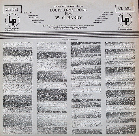 Louis Armstrong And His All Stars* : Louis Armstrong Plays W. C. Handy (LP, Album, Mono, RE)