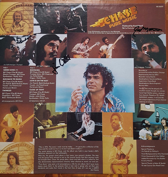 Chase (5) : Pure Music (LP, Album, Quad)