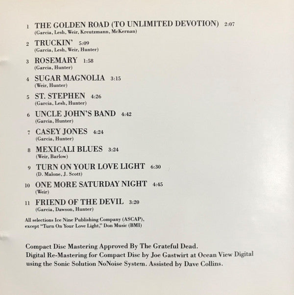 The Grateful Dead : The Best Of The Grateful Dead: Skeletons From The Closet (CD, Comp, Club, RM)