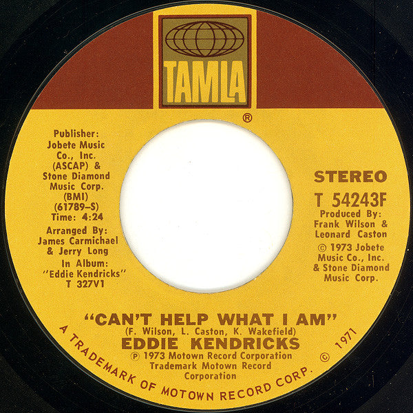 Eddie Kendricks : Boogie Down (7", Single, Styrene, Pit)