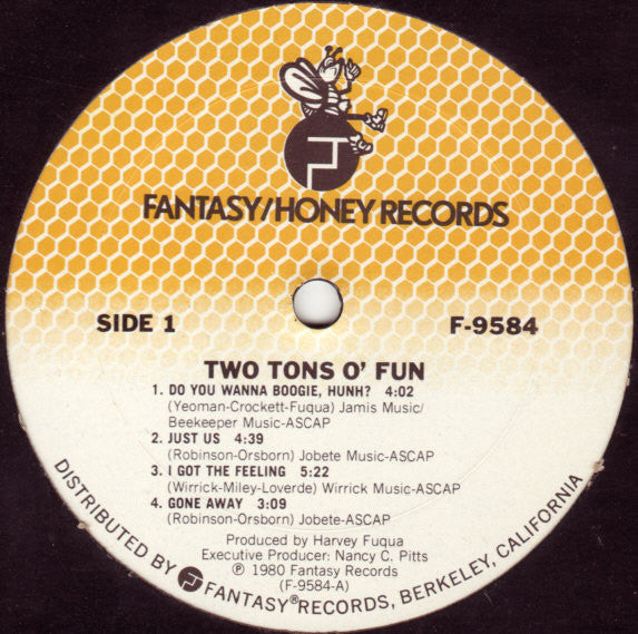 Two Tons O' Fun : Two Tons O' Fun (LP, Album, Ter)