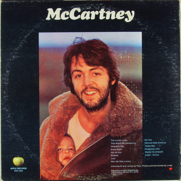 McCartney* : McCartney (LP, Album, Jac)