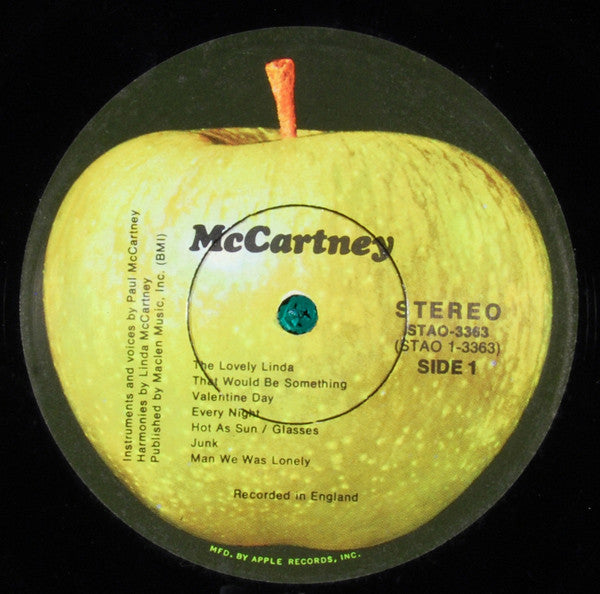 McCartney* : McCartney (LP, Album, Jac)