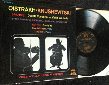 David Oistrakh*, Sviatoslav Knushevitski*, Vladimir Yampolsky - Brahms* : Double Concerto For Violin And Cello (LP, Mono)