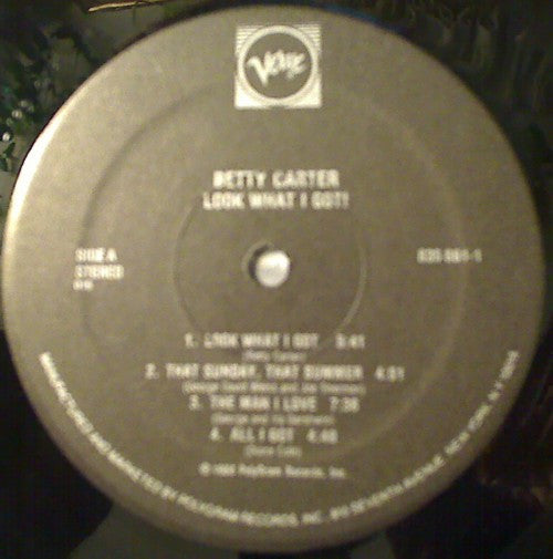 Betty Carter : Look What I Got (LP, Album)