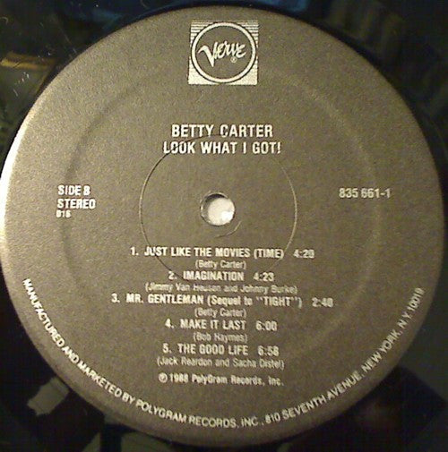Betty Carter : Look What I Got (LP, Album)