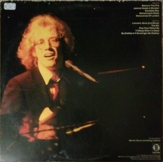Warren Zevon : Stand In The Fire (LP, Album, Spe)