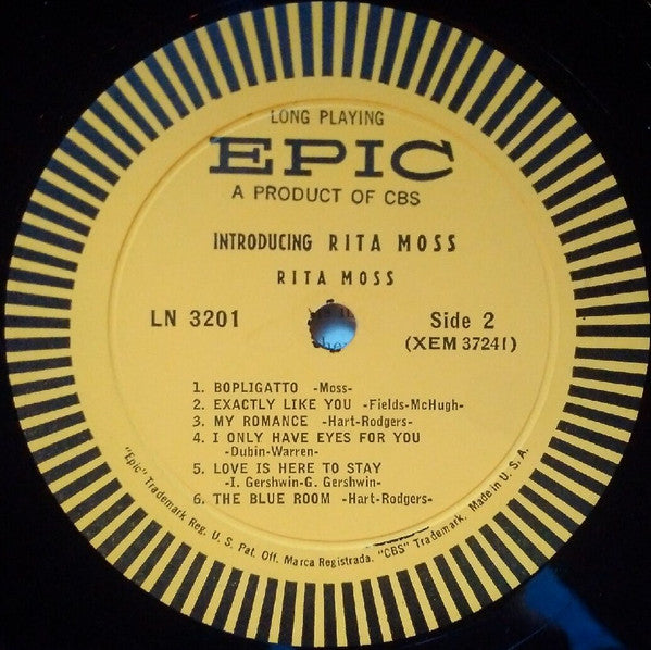 Rita Moss : Introducing Rita Moss (LP, Album, Mono)