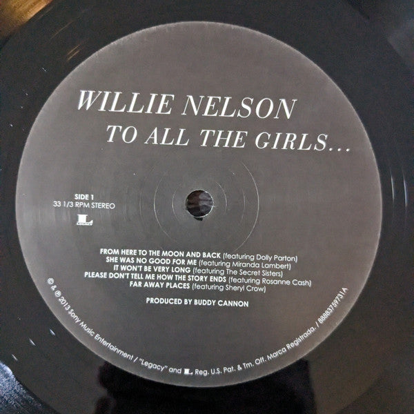 Willie Nelson : To All The Girls... (2xLP, Album, 180)