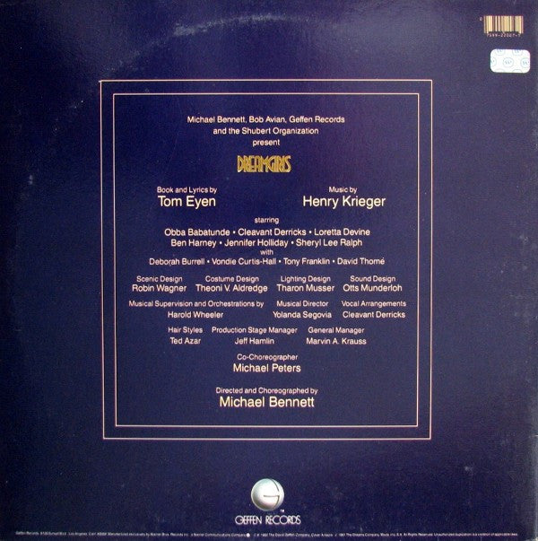 Original Broadway Cast* : Dreamgirls - Original Broadway Cast Album (LP, Album)