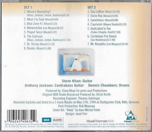 Steve Khan, Anthony Jackson, Dennis Chambers : The Suitcase - Live In Köln '94 (2xCD, Album)