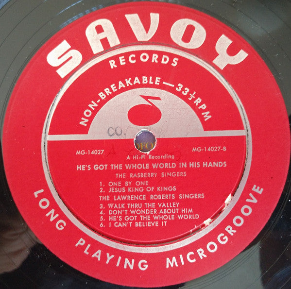 Clara Ward And The Ward Singers* / The Lawrence Roberts Singers / The Raymond Rasberry Singers : He's Got The Whole World In His Hands (LP)