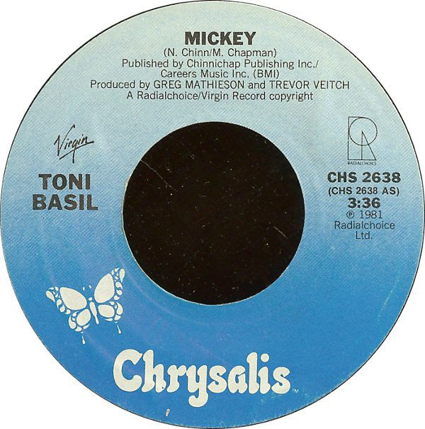 Toni Basil : Mickey (7", Single, Styrene, Pit)