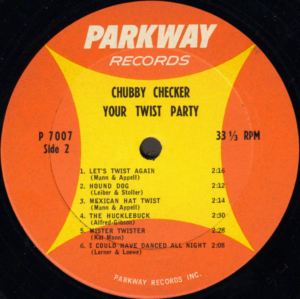 Chubby Checker : Your Twist Party (With The King Of Twist) (LP, Album, Mono)