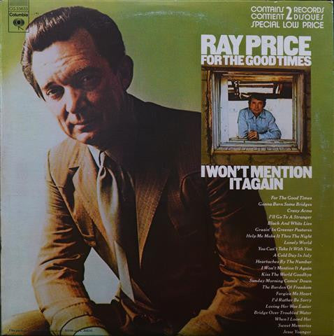 Ray Price : For The Good Times/I Won't Mention It Again (2xLP, Comp)