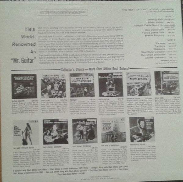 Chet Atkins : The Best Of Chet Atkins (LP, Comp, RE, Ind)