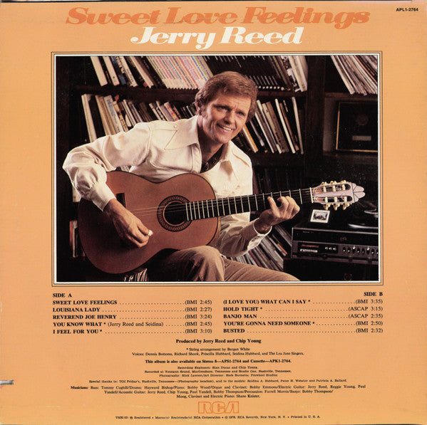 Jerry Reed : Sweet Love Feelings (LP, Album)
