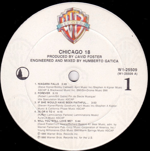 Chicago (2) : Chicago 18 (LP, Album, Club, Col)