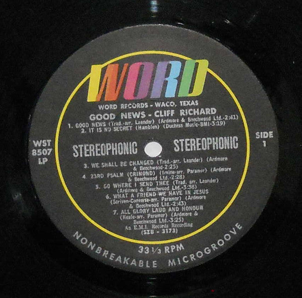 Cliff Richard : Good News (LP, Album)