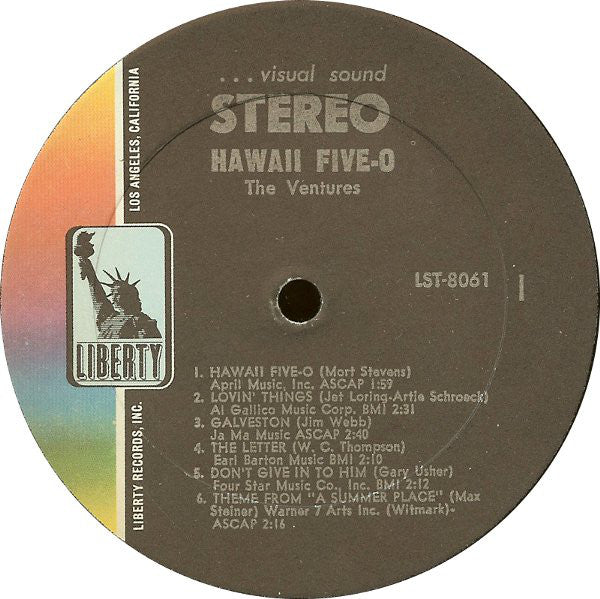 The Ventures : Hawaii Five-O (LP, Album, All)