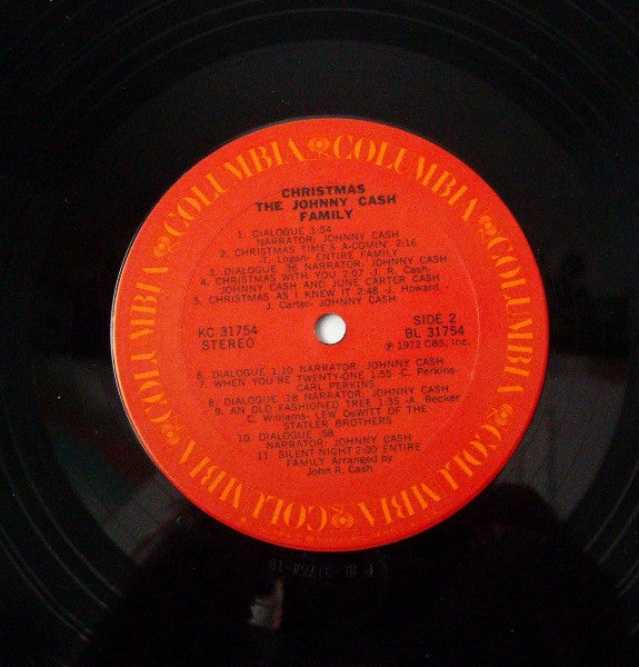 The Johnny Cash Family : Christmas (LP, Album, Gat)