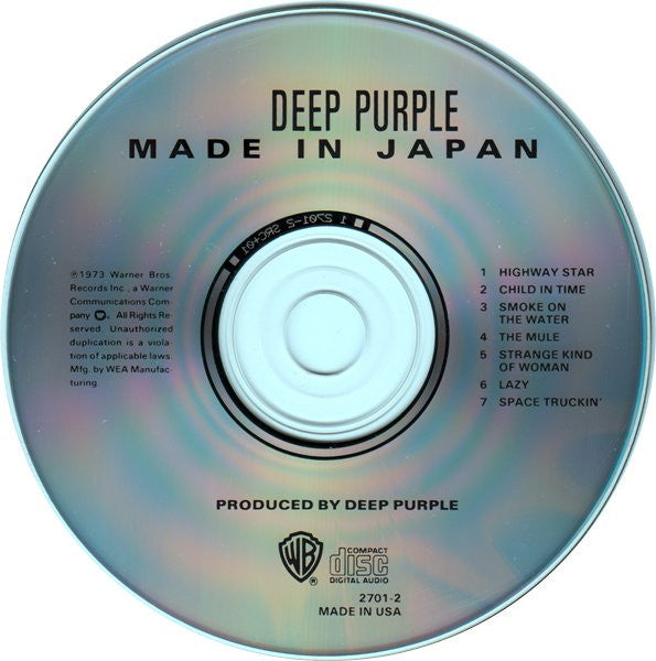 Deep Purple : Made In Japan (CD, Album, RE)
