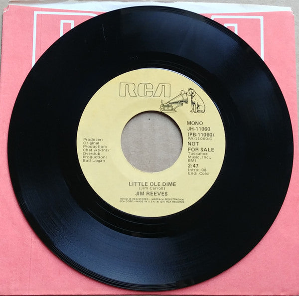 Jim Reeves : Little Ole Dime (7", Promo)