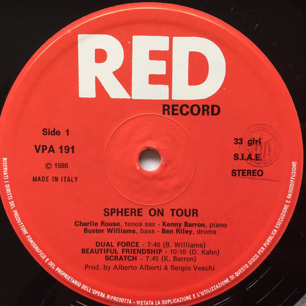 Sphere (16) : Sphere On Tour (LP)