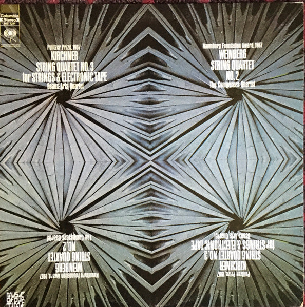 Leon Kirchner, Beaux-Arts Quartet* / Henry Weinberg, The Composers Quartet : String Quartet No. 3 For Strings & Electronic Tape / String Quartet No. 2 (LP)