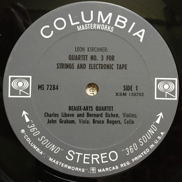 Leon Kirchner, Beaux-Arts Quartet* / Henry Weinberg, The Composers Quartet : String Quartet No. 3 For Strings & Electronic Tape / String Quartet No. 2 (LP)